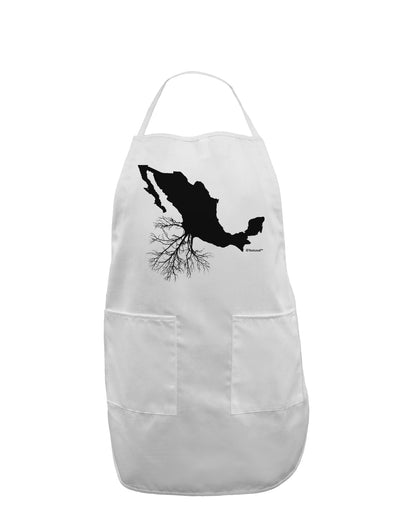 Mexican Roots Design Adult Apron by TooLoud-Bib Apron-TooLoud-White-One-Size-Davson Sales