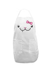 Kyu-T Face - Snagglette Cute Girl Critter Adult Apron-Bib Apron-TooLoud-White-One-Size-Davson Sales