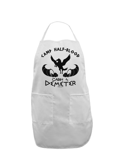 Cabin 4 Demeter Camp Half Blood Adult Apron-Bib Apron-TooLoud-White-One-Size-Davson Sales