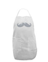 Big Silver White Mustache Adult Apron-Bib Apron-TooLoud-White-One-Size-Davson Sales