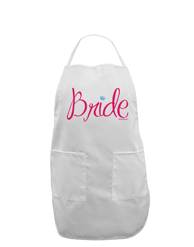 Bride Design - Diamond - Color Adult Apron-Bib Apron-TooLoud-White-One-Size-Davson Sales