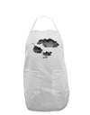 Inverted Puffy Clouds Adult Apron-Bib Apron-TooLoud-White-One-Size-Davson Sales