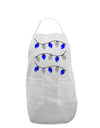 Hanukkah Lights Blue and Silver Adult Apron-Bib Apron-TooLoud-White-One-Size-Davson Sales