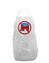 Distressed No Republicans Sign Adult Apron-Bib Apron-TooLoud-White-One-Size-Davson Sales