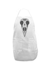 Black and White Mystic Bird Skull Day of the Dead Adult Apron-Bib Apron-TooLoud-White-One-Size-Davson Sales