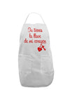 Tu Tienes La Llave De Mi Corazon Adult Apron by TooLoud-Bib Apron-TooLoud-White-One-Size-Davson Sales