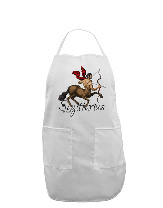 Sagittarius Color Illustration Adult Apron-Bib Apron-TooLoud-White-One-Size-Davson Sales