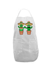 Fiesta Cactus Couple Adult Apron-Bib Apron-TooLoud-White-One-Size-Davson Sales