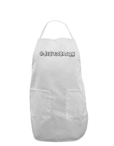 Hashtag JeSuisBacon Deco Adult Apron-Bib Apron-TooLoud-White-One-Size-Davson Sales