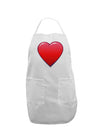 Cute Cartoon Heart Adult Apron by-Bib Apron-TooLoud-White-One-Size-Davson Sales