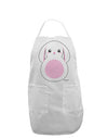 TooLoud Cute Bunny with Floppy Ears - Pink Adult Apron-Bib Apron-TooLoud-White-One-Size-Davson Sales