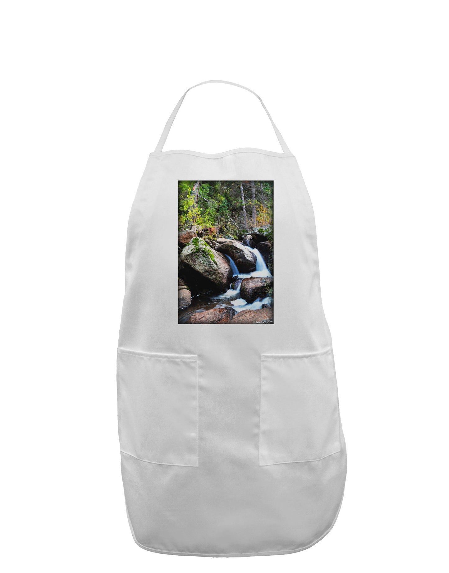 Rockies River Adult Apron-Bib Apron-TooLoud-White-One-Size-Davson Sales