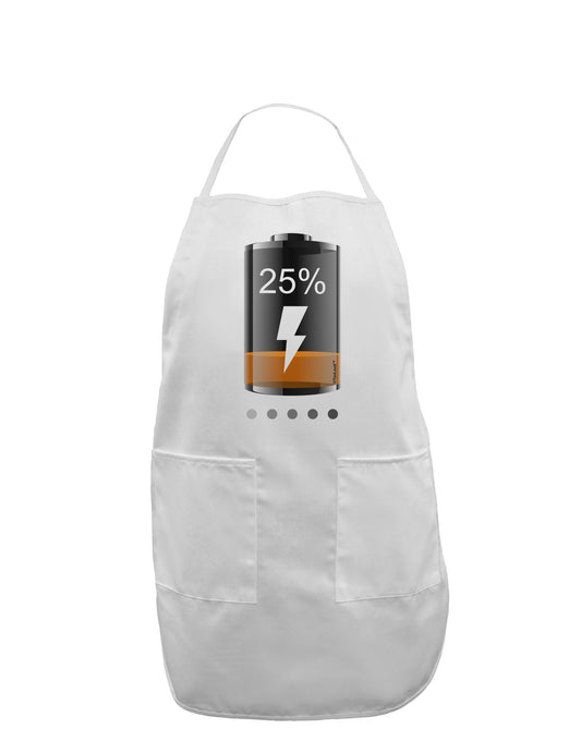 Low Energy 25 Percent Adult Apron-Bib Apron-TooLoud-White-One-Size-Davson Sales