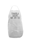 Tequila Made Me Do It - Bone Text Adult Apron by TooLoud-Bib Apron-TooLoud-White-One-Size-Davson Sales