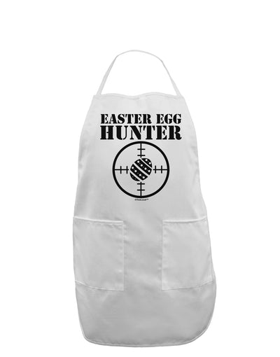 Easter Egg Hunter Black and White Adult Apron by TooLoud-Bib Apron-TooLoud-White-One-Size-Davson Sales