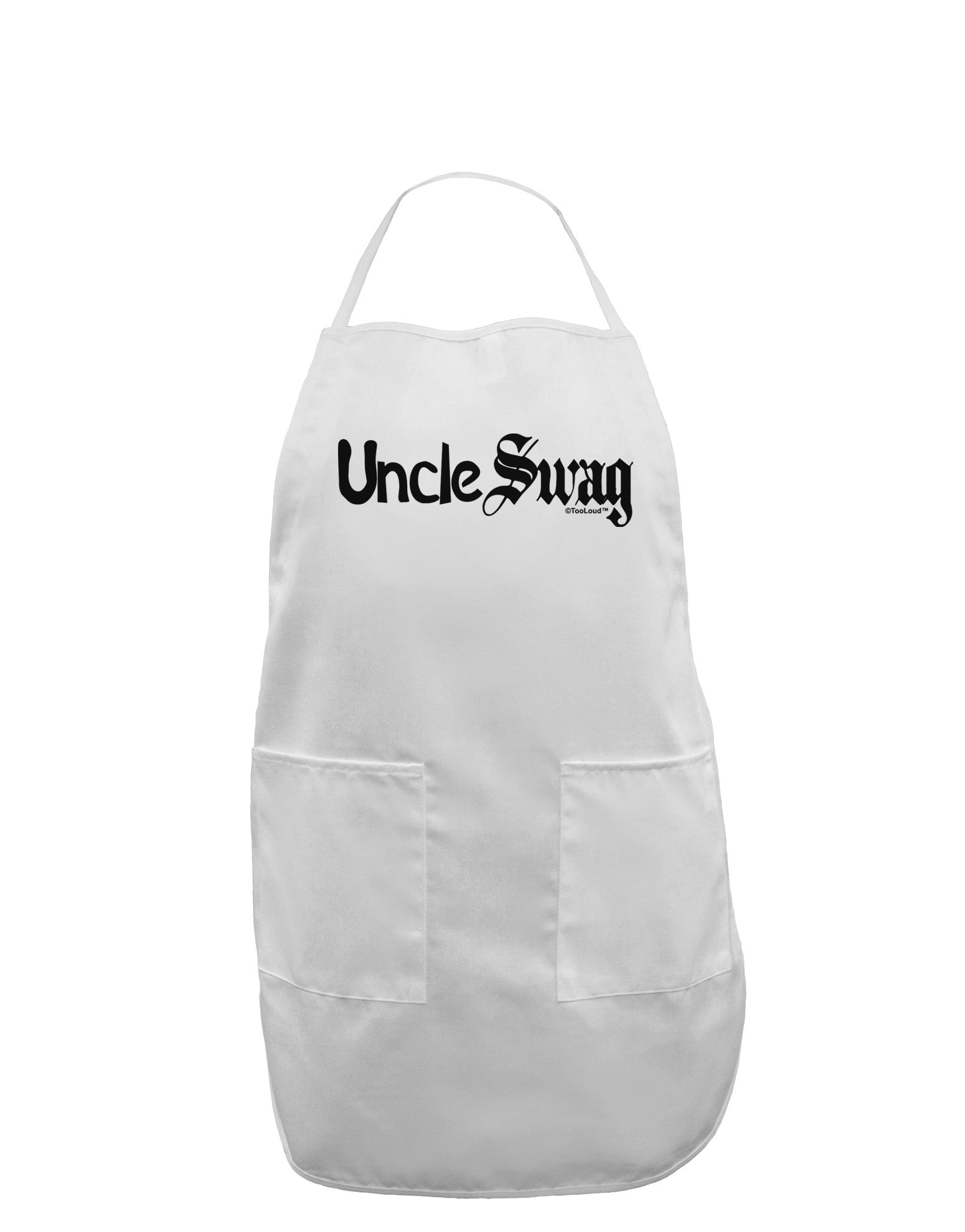 Uncle Swag Text Adult Apron by TooLoud-Bib Apron-TooLoud-White-One-Size-Davson Sales