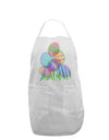Gel Look Easter Eggs Adult Apron-Bib Apron-TooLoud-White-One-Size-Davson Sales