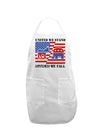 United We Stand Divided We Fall Adult Apron-Bib Apron-TooLoud-White-One-Size-Davson Sales