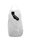 California - United States Shape Adult Apron by TooLoud-Bib Apron-TooLoud-White-One-Size-Davson Sales