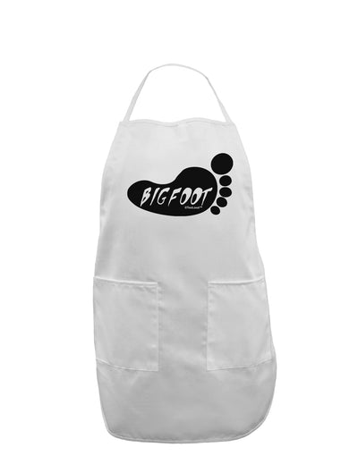 Bigfoot Adult Apron by TooLoud-Bib Apron-TooLoud-White-One-Size-Davson Sales