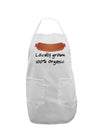 Locally Grown Organic Sausage Adult Apron-Bib Apron-TooLoud-White-One-Size-Davson Sales