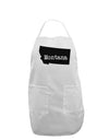 Montana - United States Shape Adult Apron by TooLoud-Bib Apron-TooLoud-White-One-Size-Davson Sales