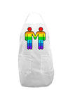 Rainbow Gay Men Holding Hands Adult Apron-TooLoud-White-One-Size-Davson Sales