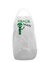 Peace Man Alien Adult Apron-Bib Apron-TooLoud-White-One-Size-Davson Sales