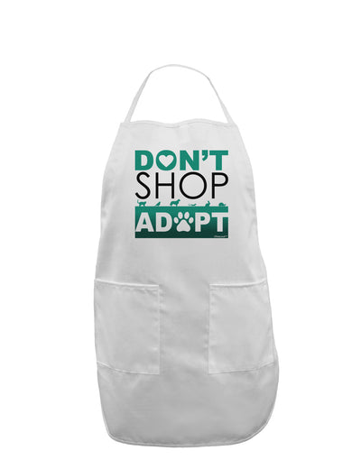 Don't Shop Adopt Adult Apron-Bib Apron-TooLoud-White-One-Size-Davson Sales