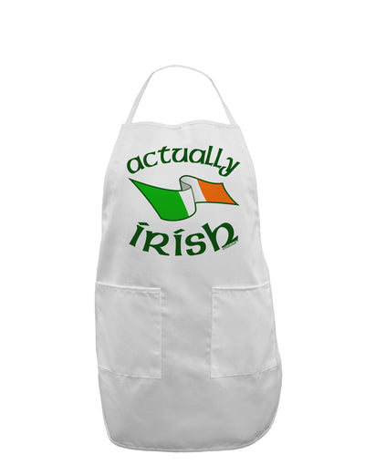 Actually Irish Adult Apron-Bib Apron-TooLoud-White-One-Size-Davson Sales