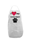 I Heart My Australian Shepherd Adult Apron by TooLoud-Bib Apron-TooLoud-White-One-Size-Davson Sales