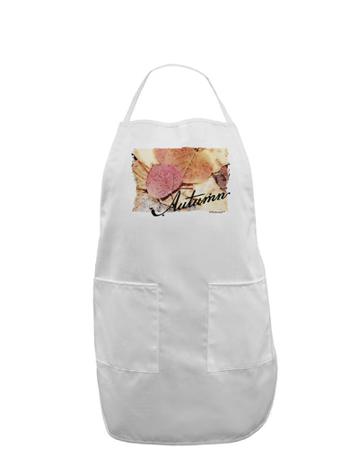 Colorado - Autumn WaterColor Text Adult Apron-Bib Apron-TooLoud-White-One-Size-Davson Sales