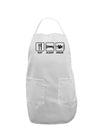 Eat Sleep Drum Design Adult Apron by TooLoud-Bib Apron-TooLoud-White-One-Size-Davson Sales