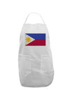 TooLoud Distressed Philippines Flag Adult Apron-Bib Apron-TooLoud-White-One-Size-Davson Sales