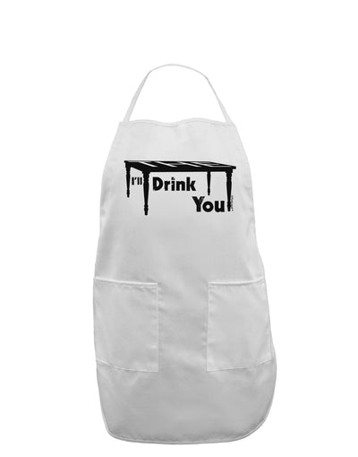 I'll Drink You Under the Table Adult Apron-Bib Apron-TooLoud-White-One-Size-Davson Sales