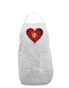 Water Droplet Heart Red Adult Apron by TooLoud-Bib Apron-TooLoud-White-One-Size-Davson Sales