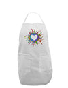 Heart Paint Splatter Adult Apron-Bib Apron-TooLoud-White-One-Size-Davson Sales