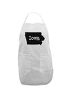 Iowa - United States Shape Adult Apron by TooLoud-Bib Apron-TooLoud-White-One-Size-Davson Sales