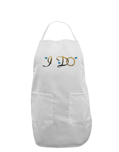 I Do - Groom Adult Apron-Bib Apron-TooLoud-White-One-Size-Davson Sales