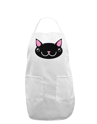 Kyu-T Head - Night Kawa the Cute Critter Adult Apron-Bib Apron-TooLoud-White-One-Size-Davson Sales