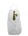 TooLoud Wizard Tie Yellow and Black Adult Apron-Bib Apron-TooLoud-White-One-Size-Davson Sales