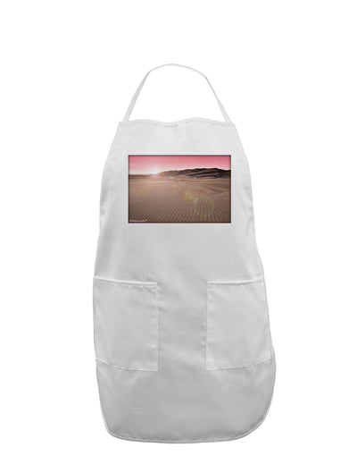 Victor Mines Pink Sunrise Adult Apron-Bib Apron-TooLoud-White-One-Size-Davson Sales