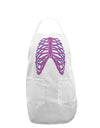 Human Purple Skeleton Bones Ribcage Adult Apron-Bib Apron-TooLoud-White-One-Size-Davson Sales