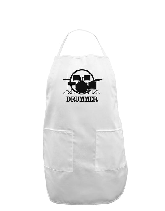 Drummer Adult Apron-Bib Apron-TooLoud-White-One-Size-Davson Sales