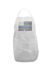 Honor Respect Blue Line Adult Apron-Bib Apron-TooLoud-White-One-Size-Davson Sales