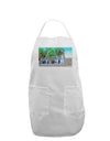 Palm Springs Watercolor Adult Apron-Bib Apron-TooLoud-White-One-Size-Davson Sales