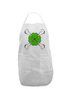 Clover and Crossbones Adult Apron by TooLoud-Bib Apron-TooLoud-White-One-Size-Davson Sales