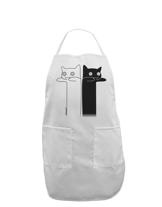 Longcat and Tacgnol - Internet Humor Adult Apron by TooLoud-Bib Apron-TooLoud-White-One-Size-Davson Sales