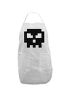 Retro 8-Bit Skull Adult Apron-Bib Apron-TooLoud-White-One-Size-Davson Sales