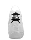 Grill Skills Grill Design Adult Apron by TooLoud-Bib Apron-TooLoud-White-One-Size-Davson Sales